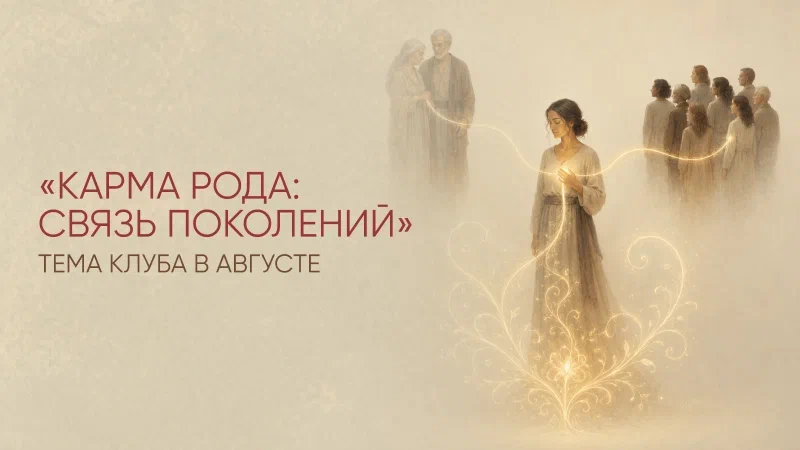 Карма рода и связь поколений — в Клубе С.Н. Лазарева в августе!