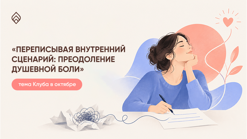 Программа Клуба в октябре: узнаем, как преодолеть душевную боль